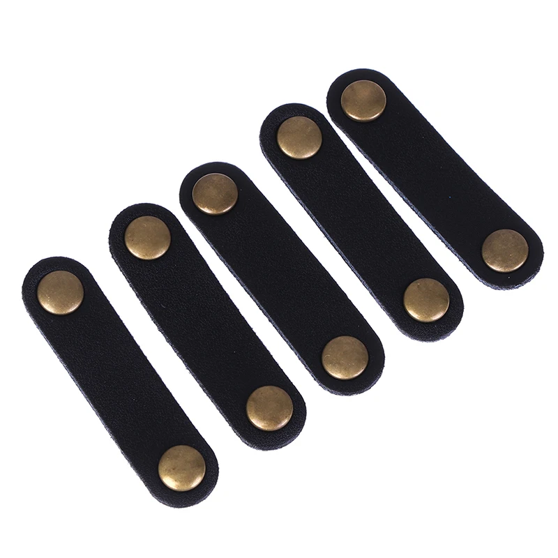 Держатель кабеля 5 шт. органайзер из натуральной кожи для проводов и