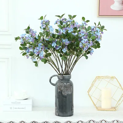 

Artificial Flowers, Single 73cm White Bean Leaf Flower Home Decoration, Artificial Flowers for Wedding Scenes Garden Landscaping