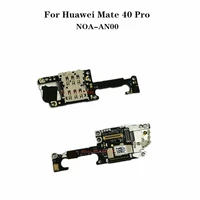 100 original sim reader mic for huawei mate 40 pro noa an00 microphone wifi single antenna board flex cable sdsim card booth