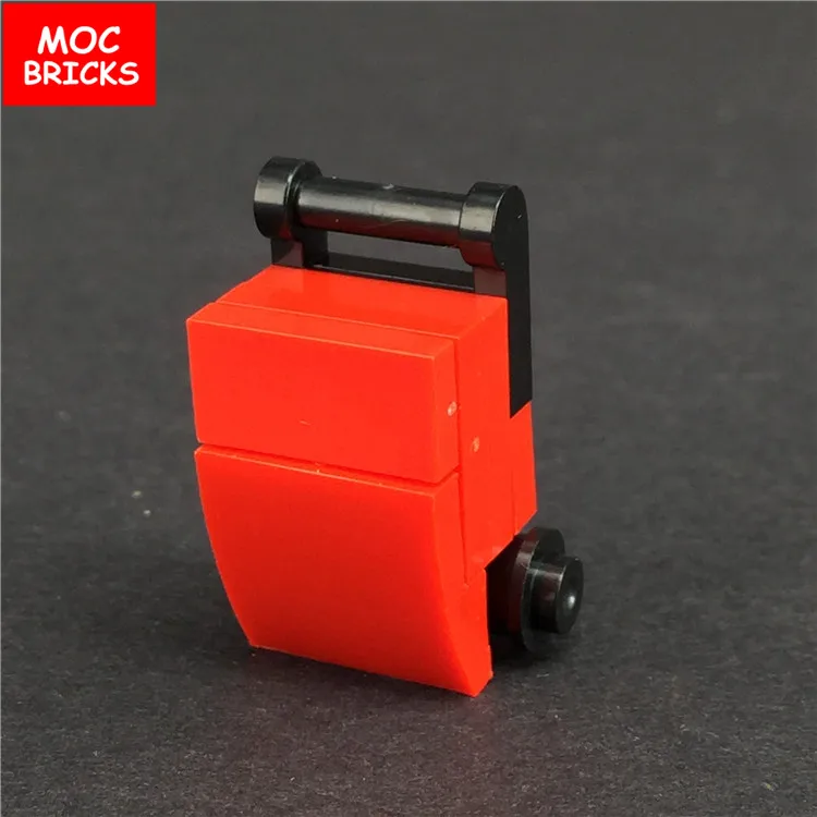 Кубики MOC чехол на колесиках чемодан сумка модель сделай сам экшн-фигурки игрушки