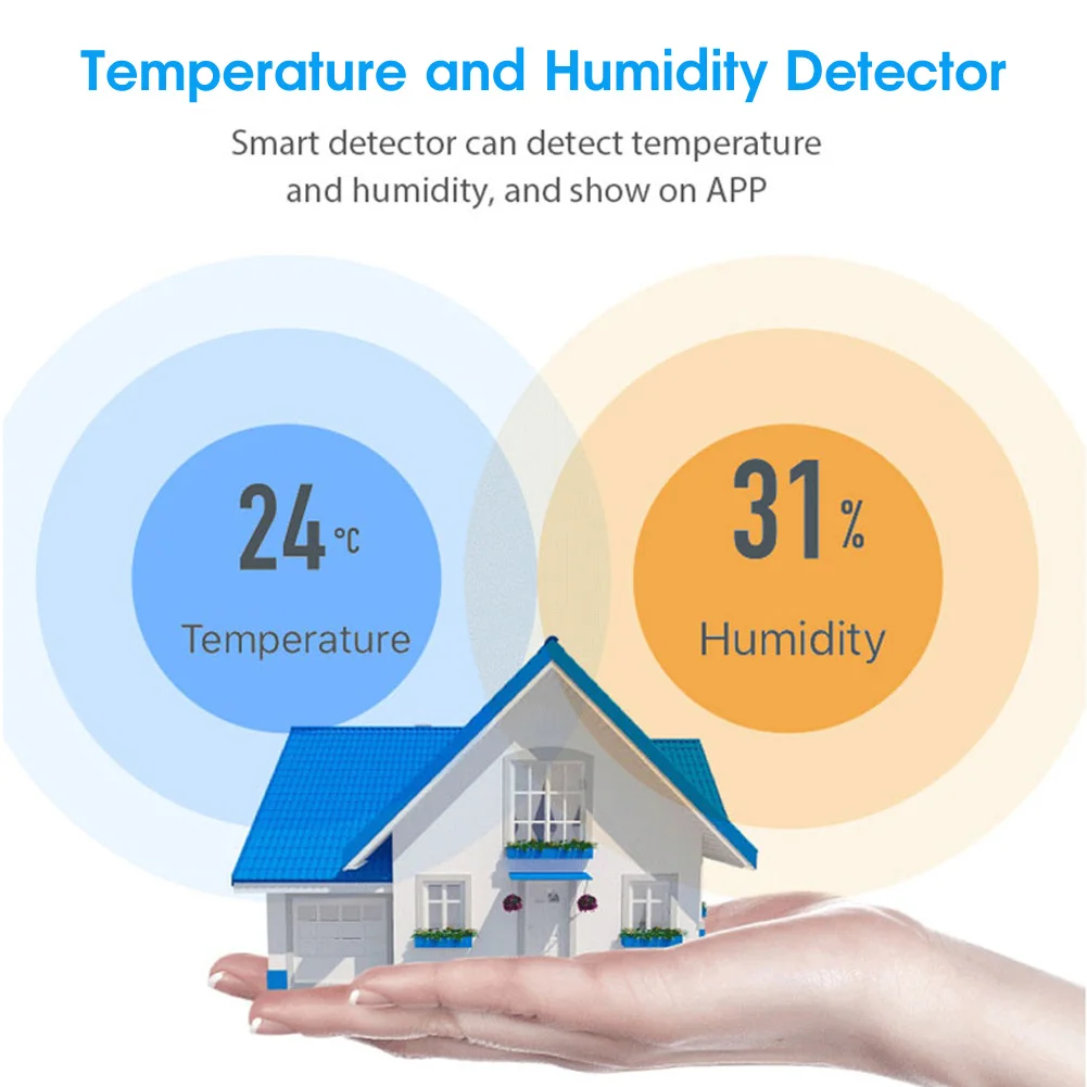 

Tuya Zigbee Temperature And Humidity Sensor With Led Screen Works With Home Assistant And Tuya Zigbee Hub Smart Home Sensor