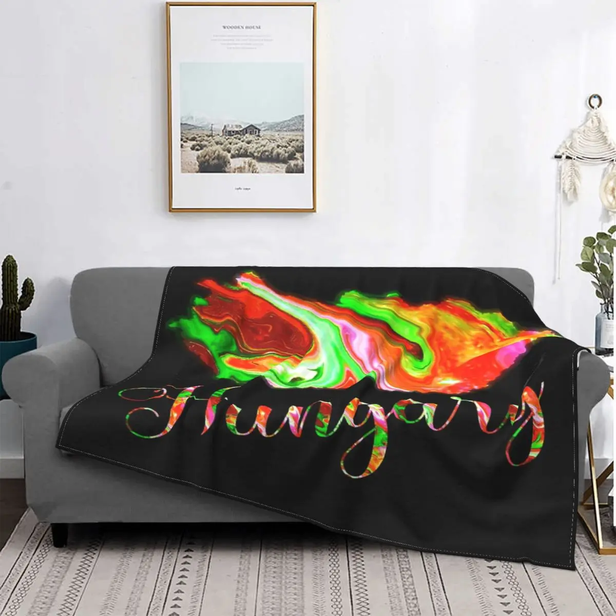 

Mapa de Hungría en Manta de acuarela, colcha a cuadros para cama, sofá a cuadros, manta de Picnic, manta pickick