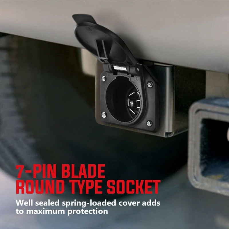 4-полосный плоский на 7-полосный круглый Rv лопасть адаптер для проводки вилка