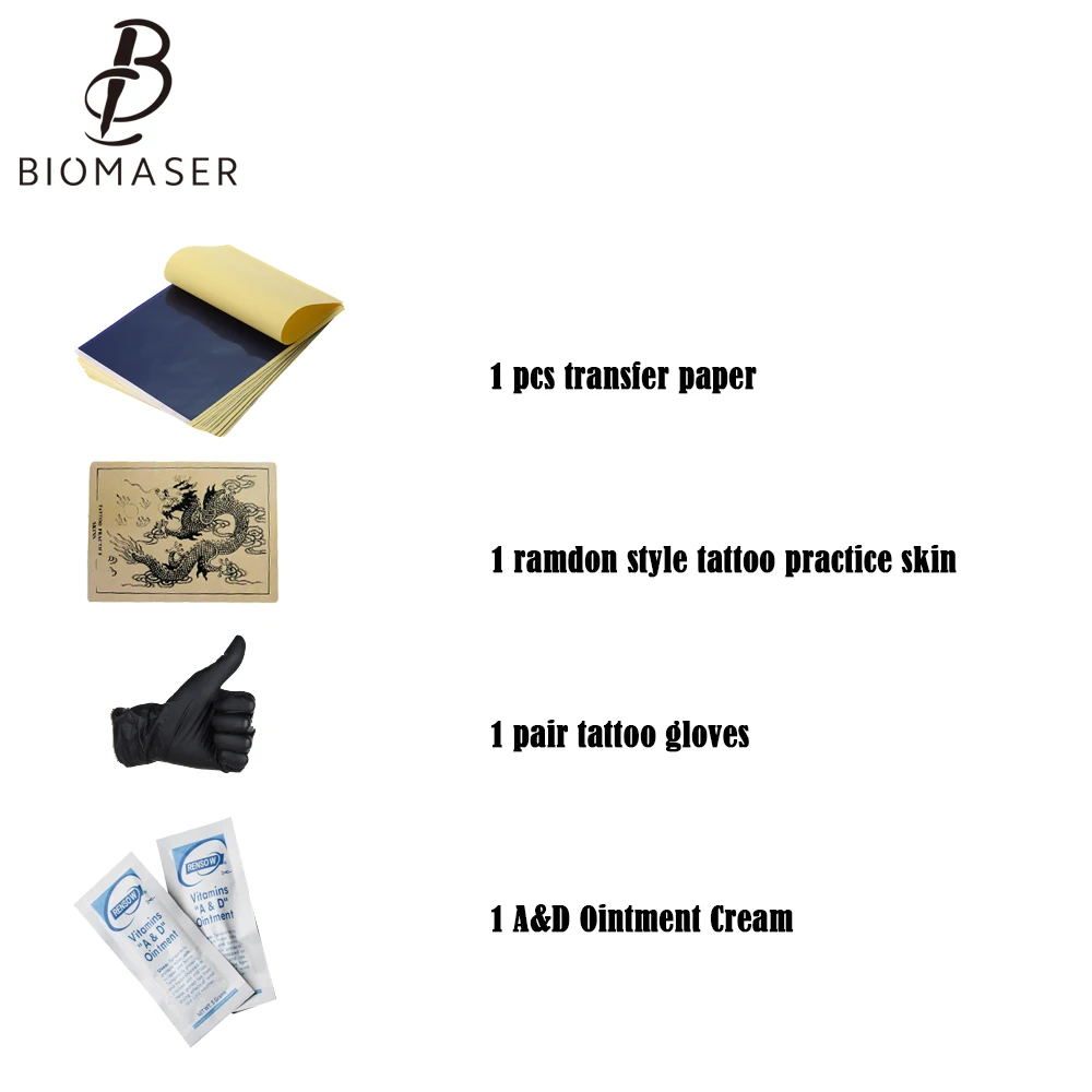 Biomaser K2-13, Полный комплект татуировки для начинающих, стартовые комплекты для татуировки, 2 роторных тату-машинки, пистолеты, 20 чернил, комплекты, иглы питания