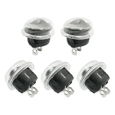 6A/4A 250VAC 10A 125VAC SPST I/O 2 оснастки в кулисный переключатель w крышка 5 шт | Обустройство