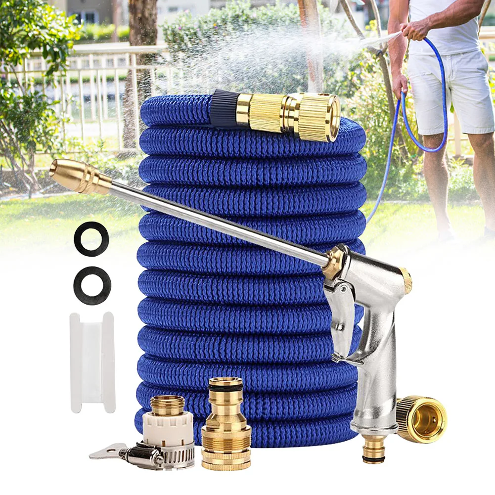 

Lightweight Car Washing Water Sprayer Set Multipurpose High Pressure Handheld No Kink Cleaning Lawn Expanding Hose Fittings