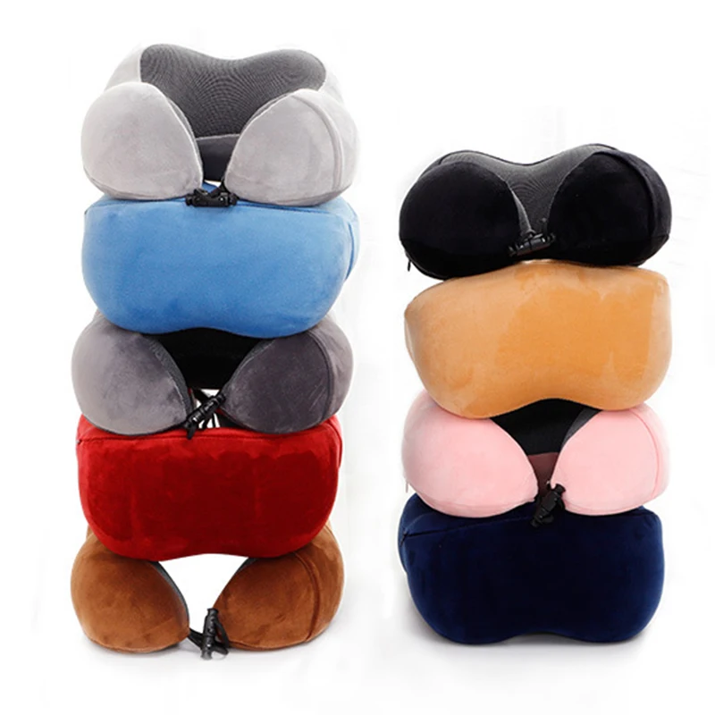 1 шт. подушки для шеи из пены с эффектом памяти u образная подушка путешествий