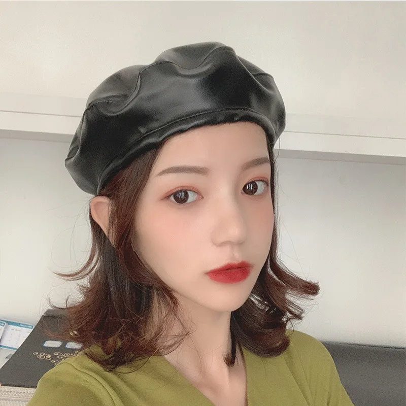 Лидер продаж модные береты Женская Повседневная Кепка Cortex одноцветная шляпа
