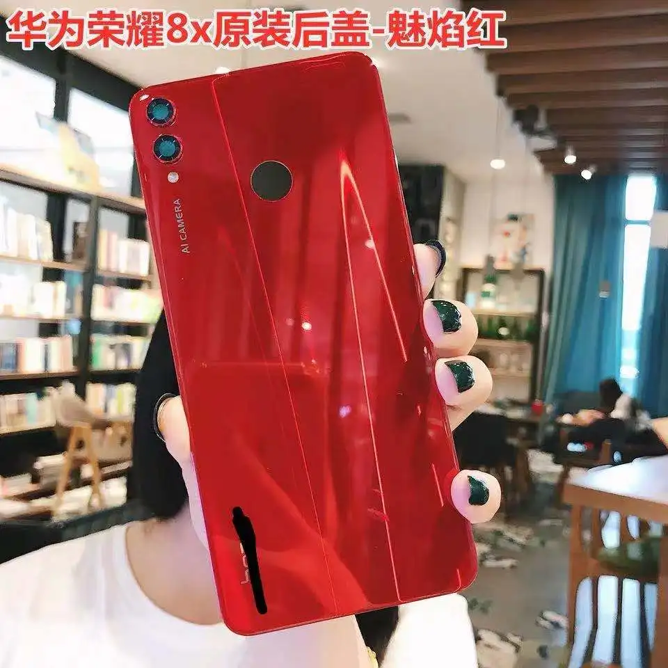 Чехол для аккумулятора Honor 8X задняя крышка из стекла панель с объективом камеры