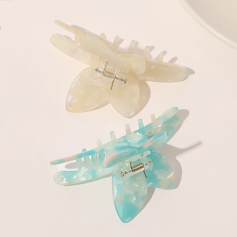 

New Acetate Butterfly Hair Claw Sweet Fairy Geometric Hair Clip Gradient Hairpin Claws Banana Clip Barrettes Hair Accessories