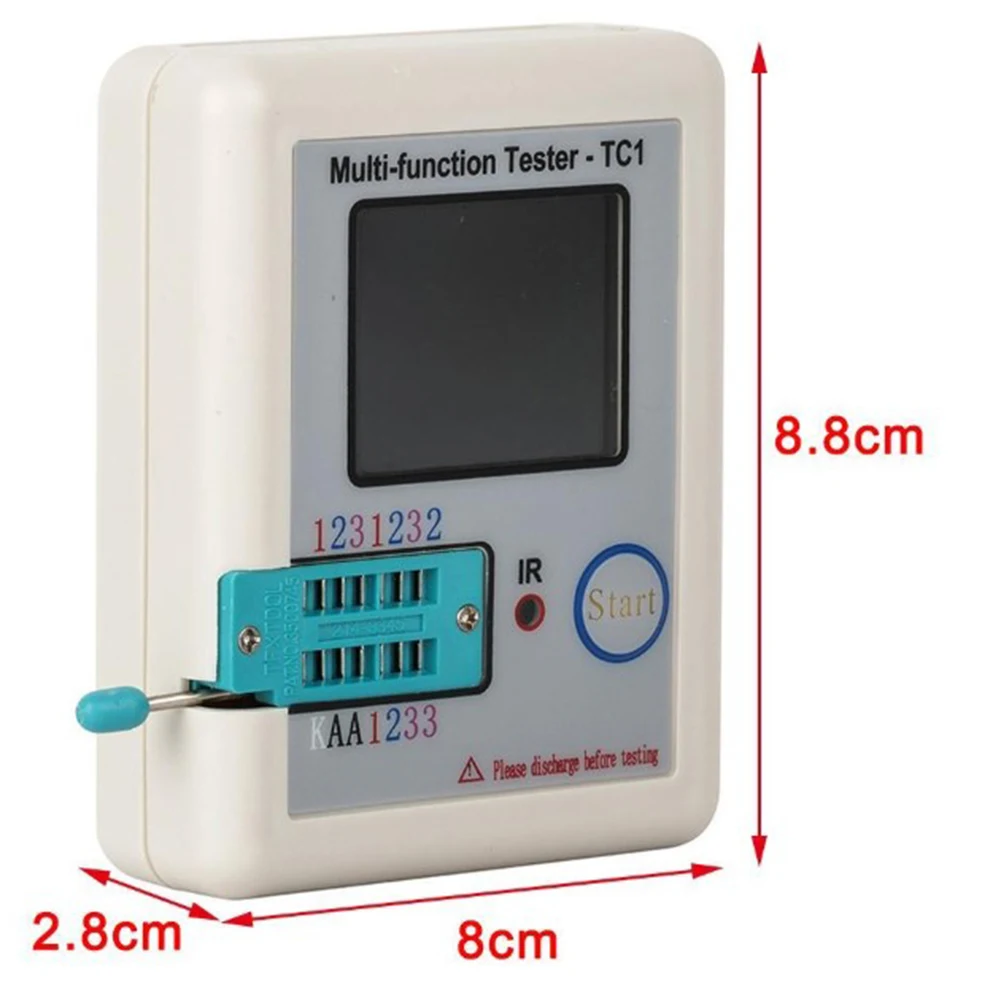 

Newest Multifunction Transistor Tester Diodes Full Color Graphics Display Testing Capacitor Resistor Diode