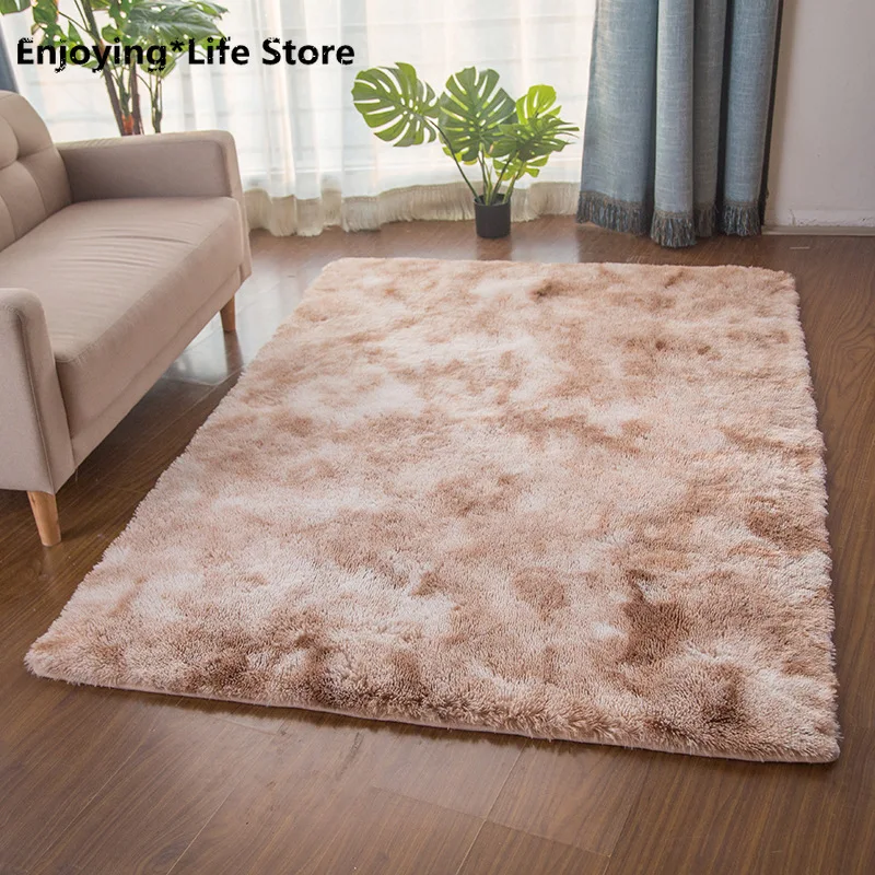 

Living Room Bedroom Carpet Coffee Table Mat Long Hair Washable Household Living Room Carpet Children Crawling Non-slip Carpet