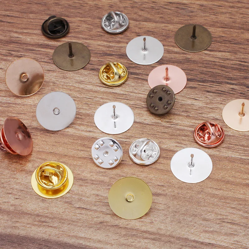 Зажим для прикрепления к воротнику настройки 10 мм 15 плоский круглый клейкий