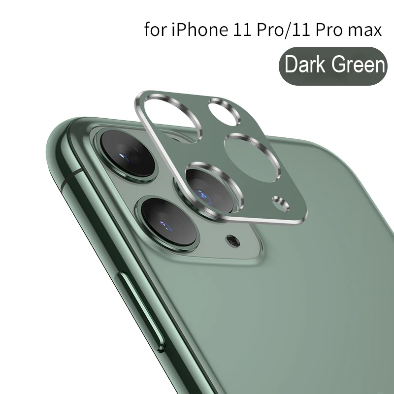 Чехол для камеры iPhone 11 Pro Max металлический защитный чехол объектива кольцевой