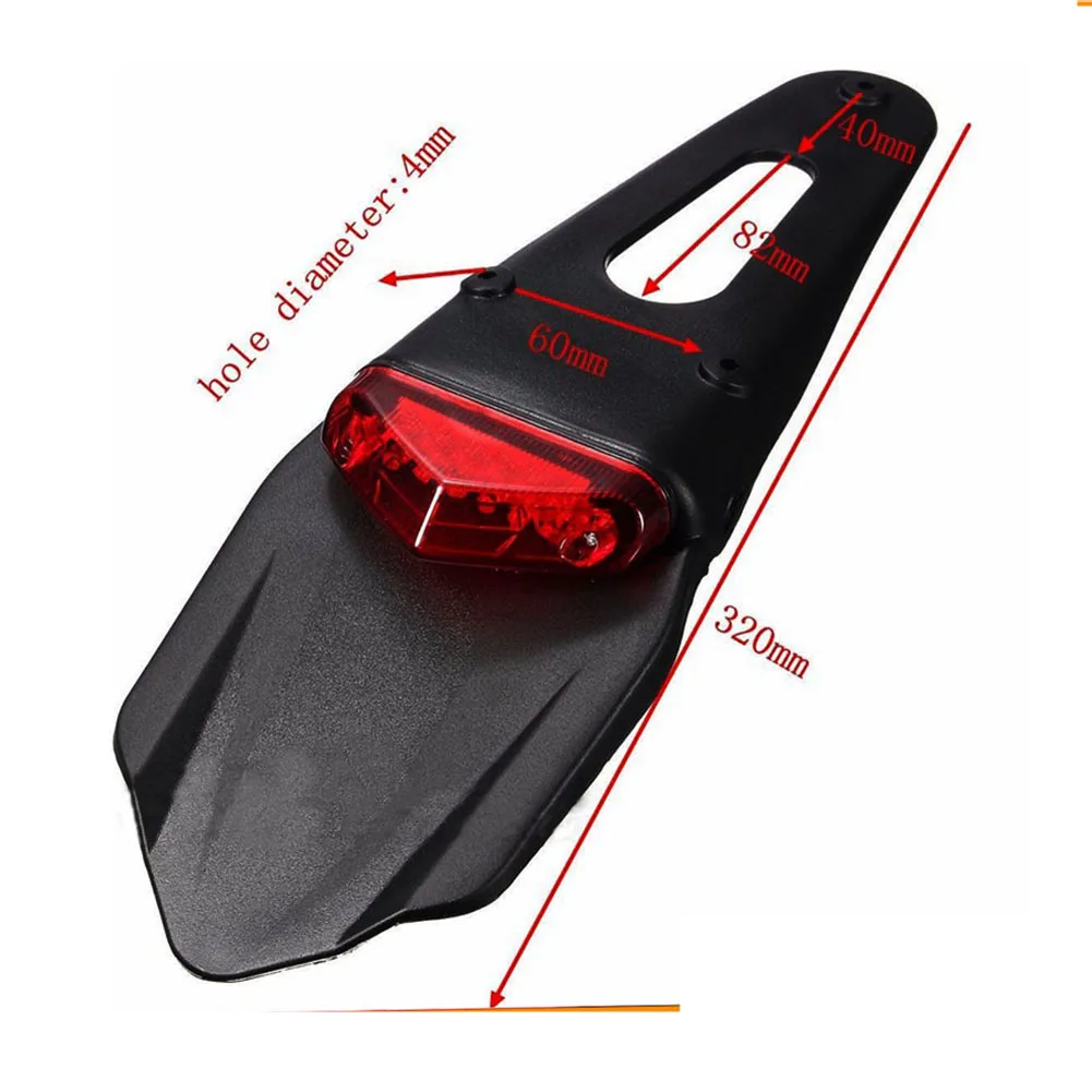 

Motorcycle Universal LED Bright Light Durable Brake Stop Rear Tail Light Bike Back Fender Lamp