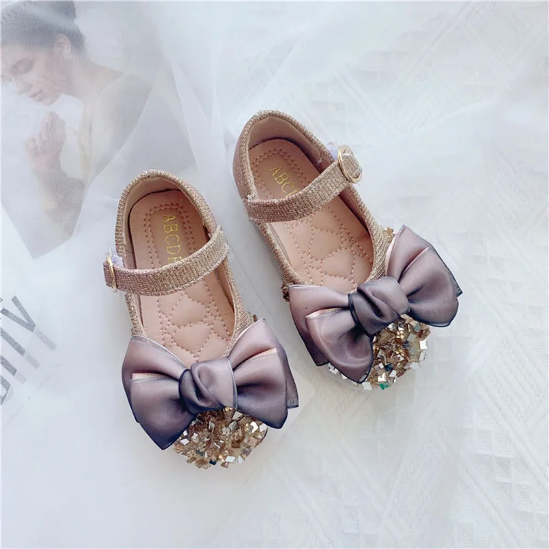 CUZULLAA/детская повседневная обувь на мягкой подошве с бантом бабочкой для девочек