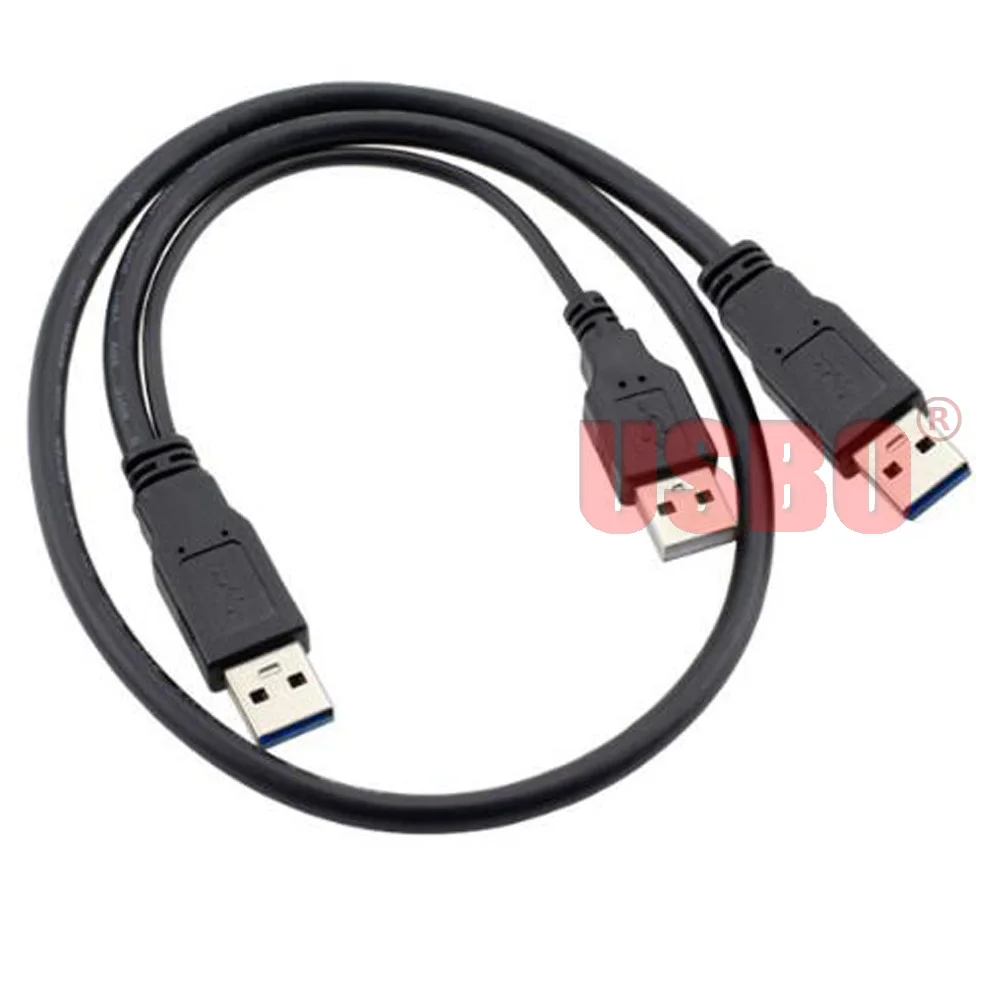 Высококачественный черный 0 6 м USB 3 штекер к мобильный жесткий диск кабель с