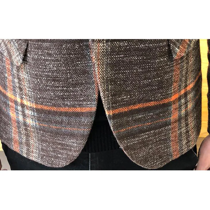 

Men Blazer 2020 New Arrival Spring And Autumn Male Leisure Suit Stripe Slim Outerwear Single Button Casual Korean Style X05