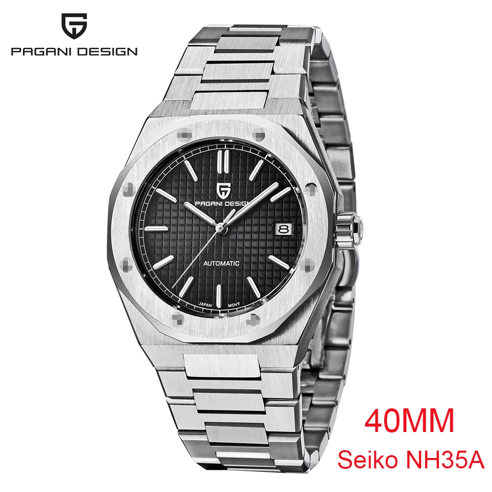 

2021 PAGANI DESIGM Top Brand New Men's 40mm Sapphire Mechanical Clock Stainless Steel Men's 100m Waterproof Watch Reloj Hombre