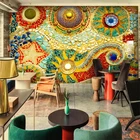 Богемная абстрактная живопись большие фрески 3D обои для гостиной спальни 3D обои живопись ТВ фоновые обои