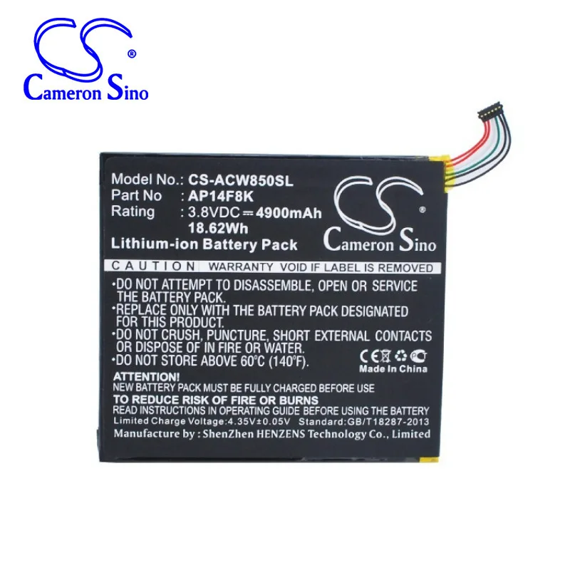 CameronSino для ACER A1 840 860 B1 820 830 GT 810 Iconia One 8Iconia Tab 8 Хищник AP14F8K батарея|Цифровые