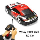 Wltoys K969 1:28 Радиоуправляемый автомобиль 2,4G 4WD, мотор с матовым покрытием, машинка с дистанционным управлением 30 кмч, высокоскоростной RTR Радиоуправляемый Дрифтерный автомобиль из сплава