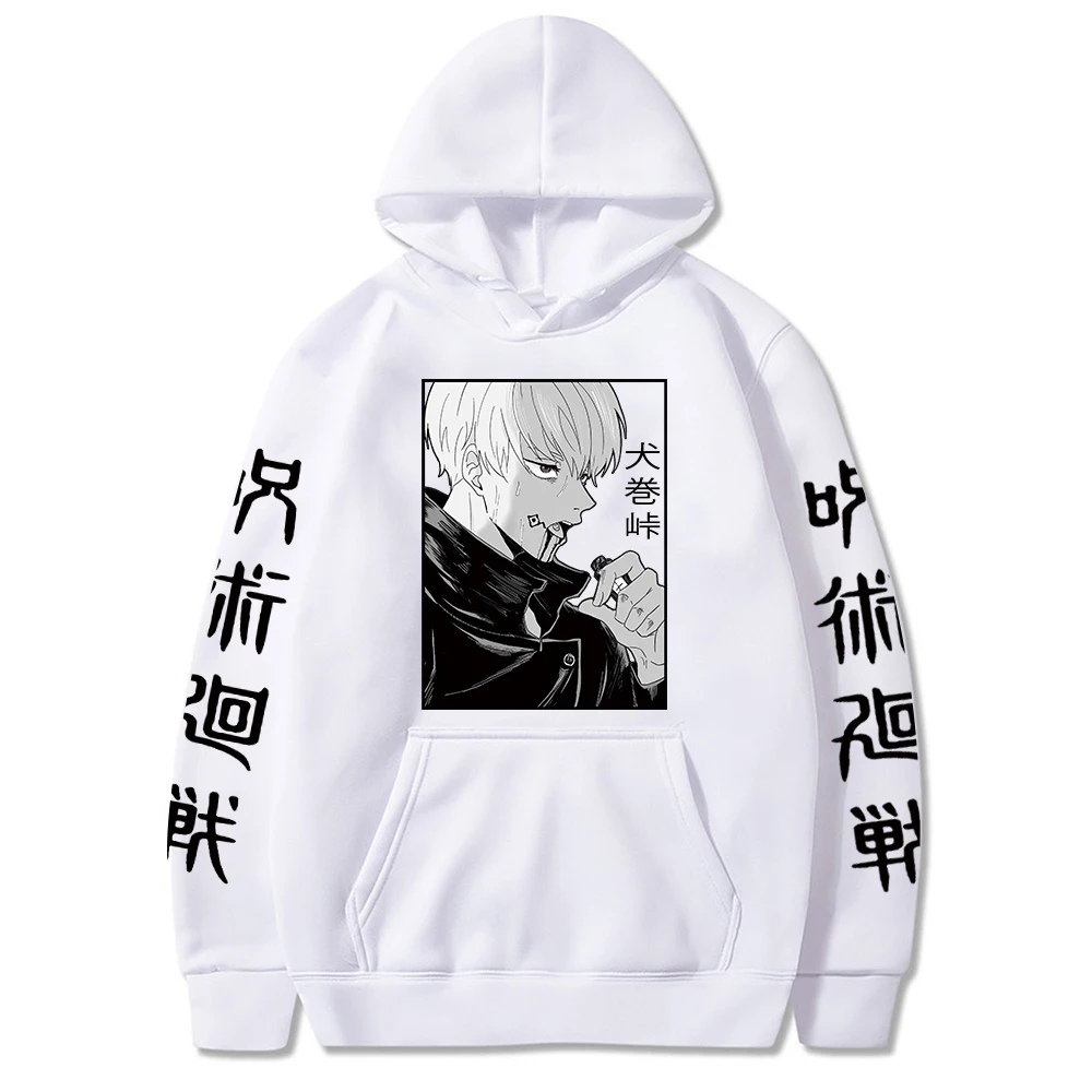 Anime Jujutsu Kaisen Hoodie Inumaki Toge Cosplay Pullover Sweatshirts Men and Women Casual Sports Tops | Мужская одежда