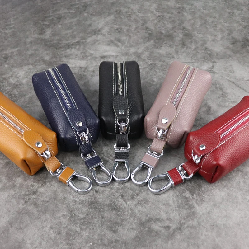 Защитный чехол для ключа автомобиля из 100% натуральной кожи мужской брелок