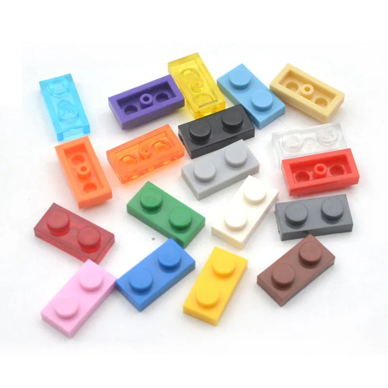 

100g/pack Bulk Parts 1x2 Thin Bricks Building Blocks Plastic Plate MOC Figure Model Assemble Educational Toys for Children 3023