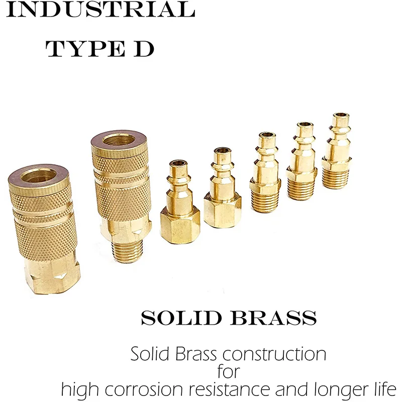 Комплект соединителей и вилок Промышленный Тип D 1/4 дюйма NPT комплект фитингов из