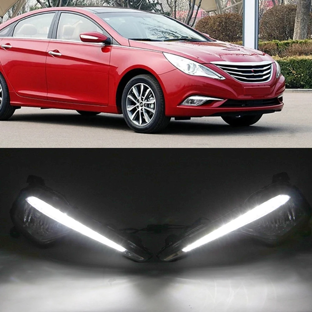 Автомобильная проблесковая 2 шт. DRL Противотуманные фары Крышка Габаритные огни