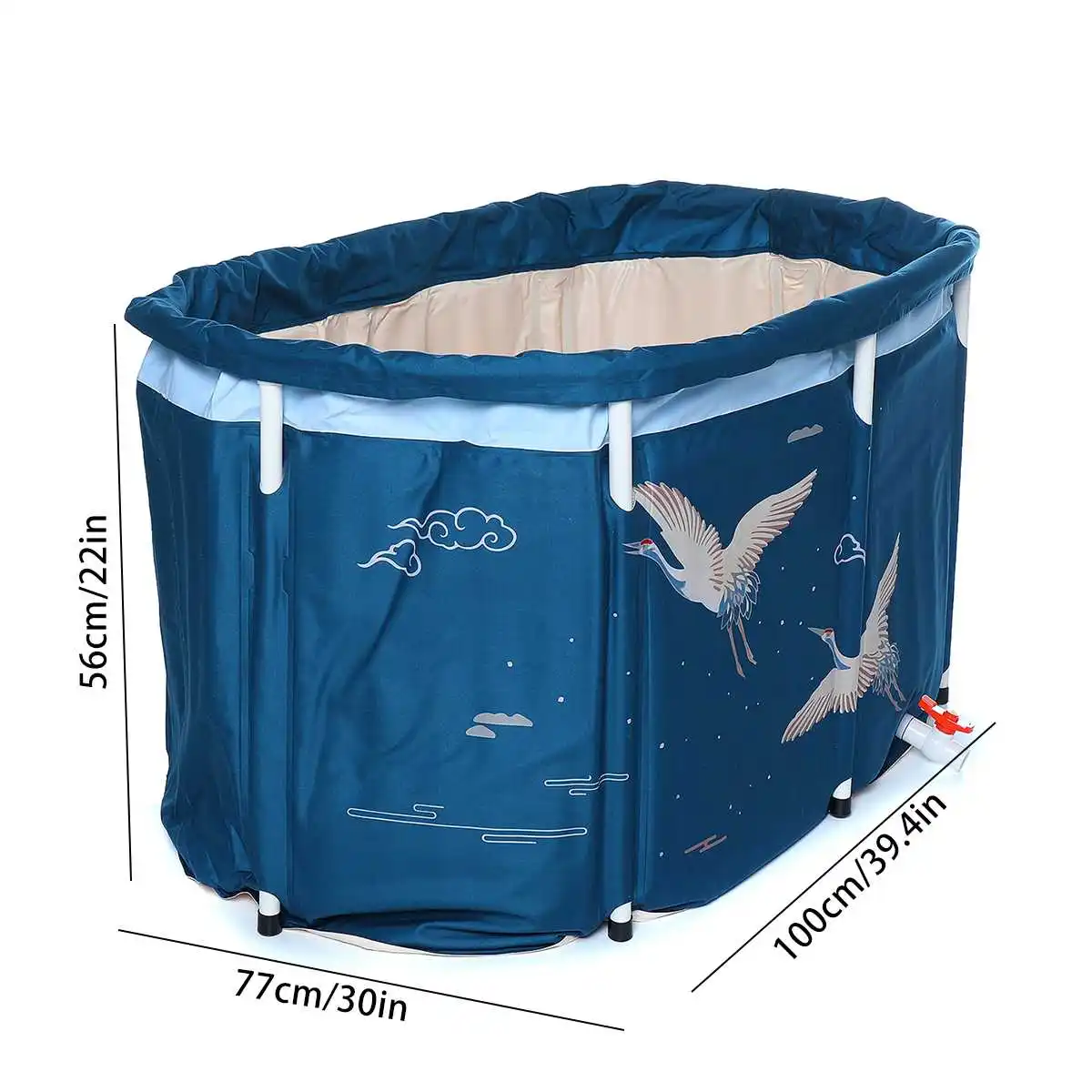 

Bath Sauna Adult Folding Bathtub Bath Barrel Household Large Tub Bath Barrel Thickened Adult Bath Tub Full Body Hot Tub