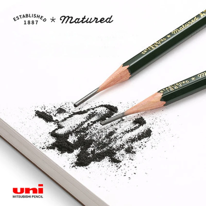 12 шт./лот Mitsubishi Uni 9800 карандаши для рисования многоцветные серого цвета