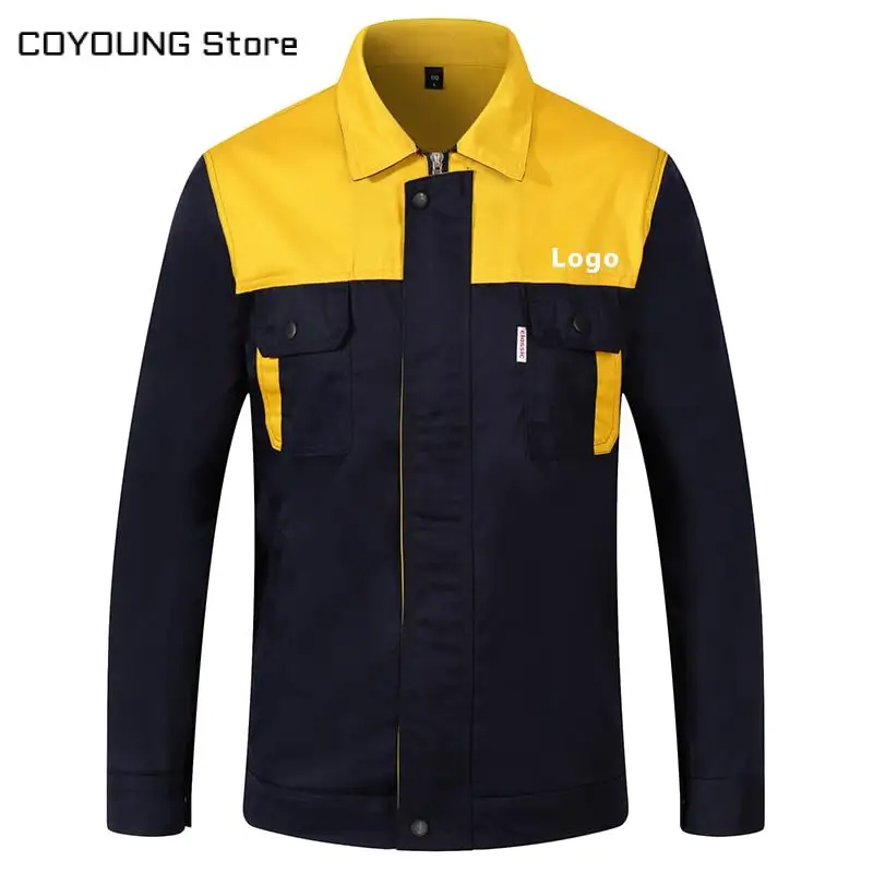 Униформа унисекс с длинным рукавом рабочая одежда смешанных цветов печать