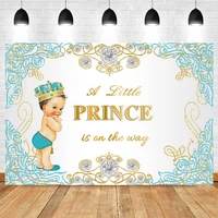 newborn baby shower birthday party backdrop boy prince customize photography background photophone decoration banner photo decor