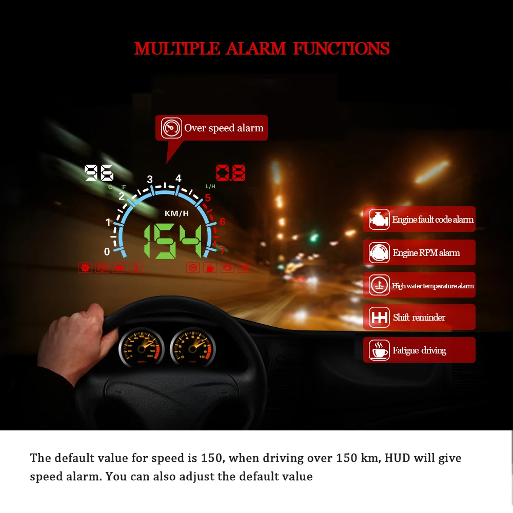 Новый E350 OBD2 автомобильный дисплей 5 8-дюймовый экран и воспроизведение