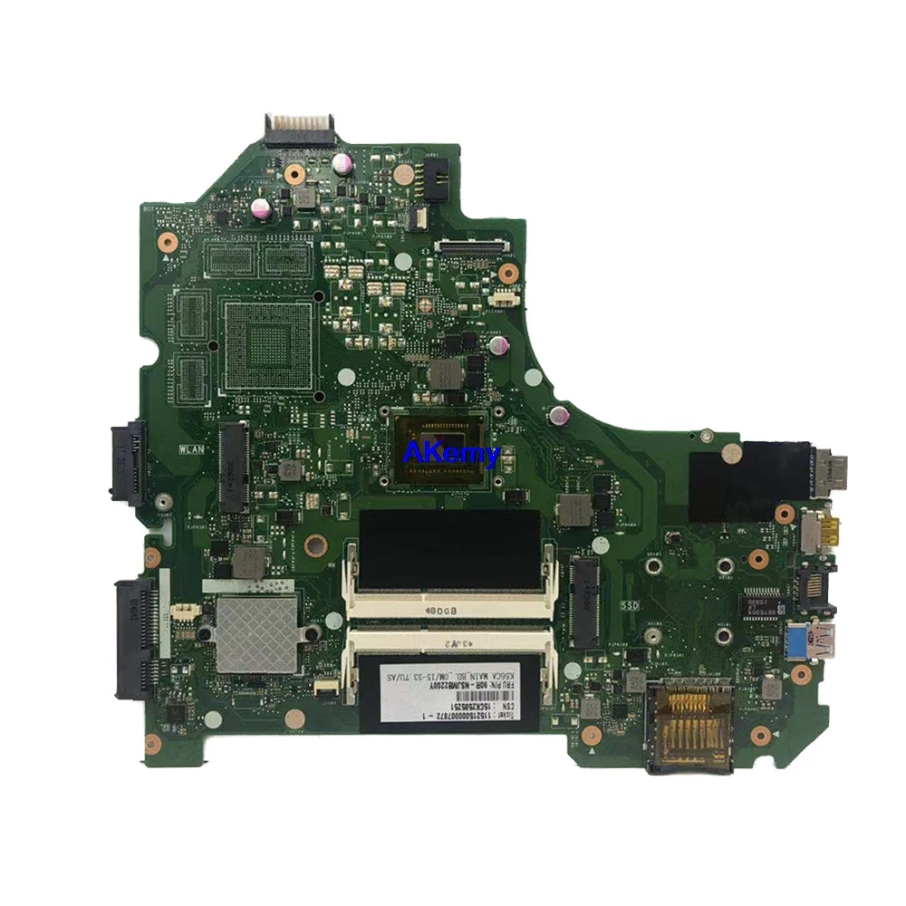 Akemy K56CM K56C материнская плата для ноутбука For Asus K56CA K56CB S550CA A56C оригинальная 2117U