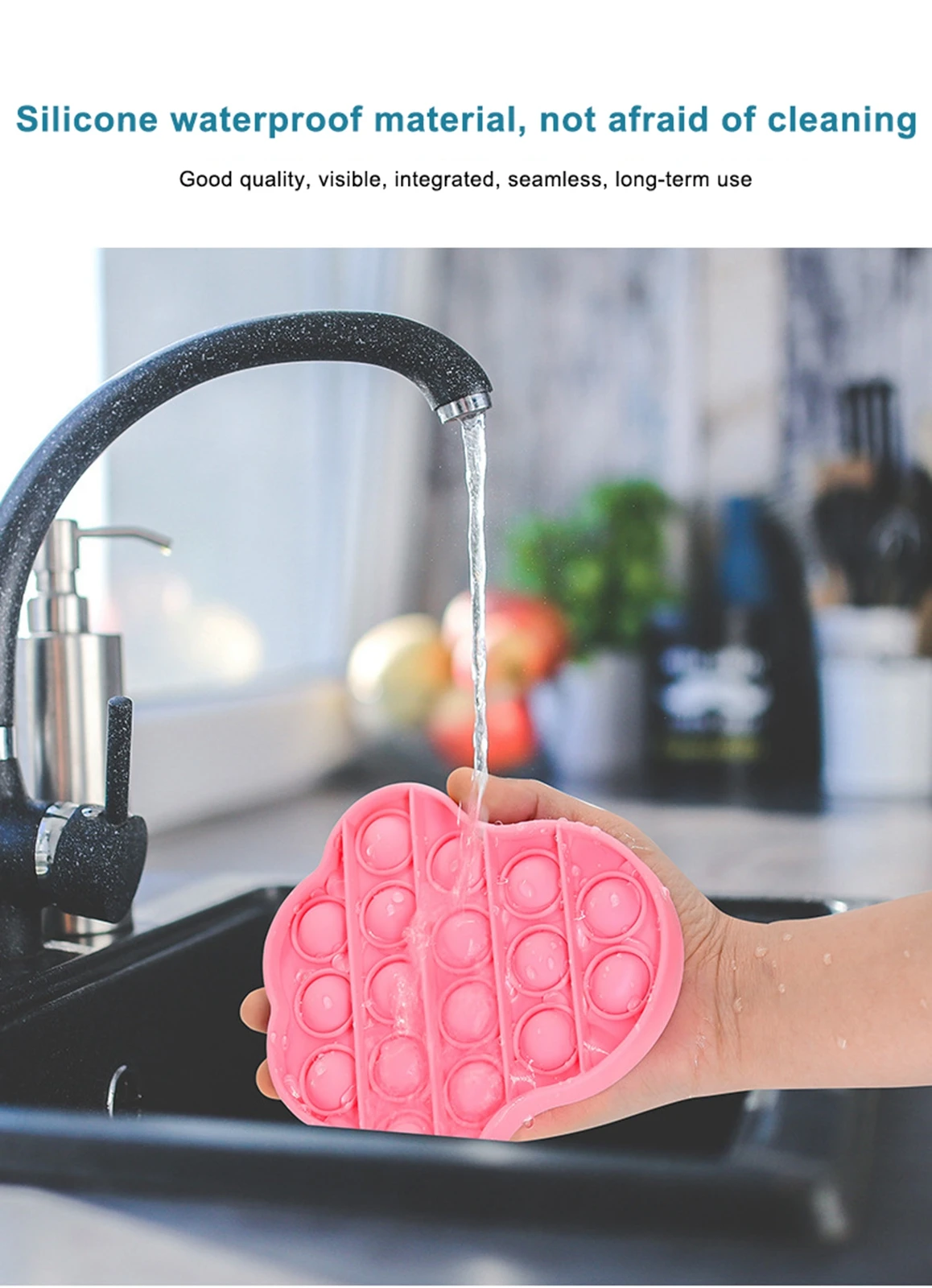 

Bubble Sensory with Cartoon Shape Push Pop Stress Reliever Extrusion Fidget Toy for Children / Adults