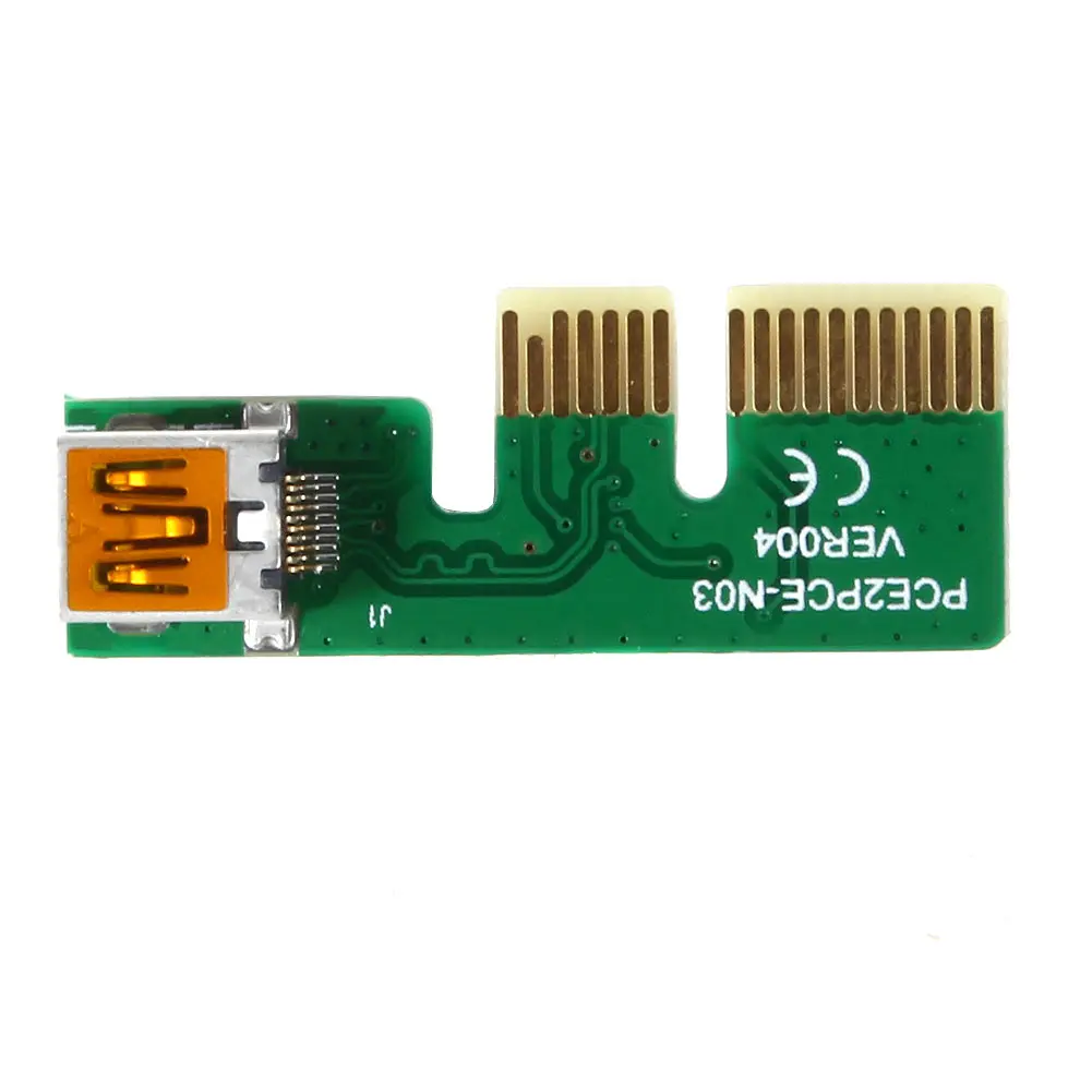 Мини PCI E Express расширение 1X Riser Card Питание USB 30 см удлинитель кабель 4 Pin