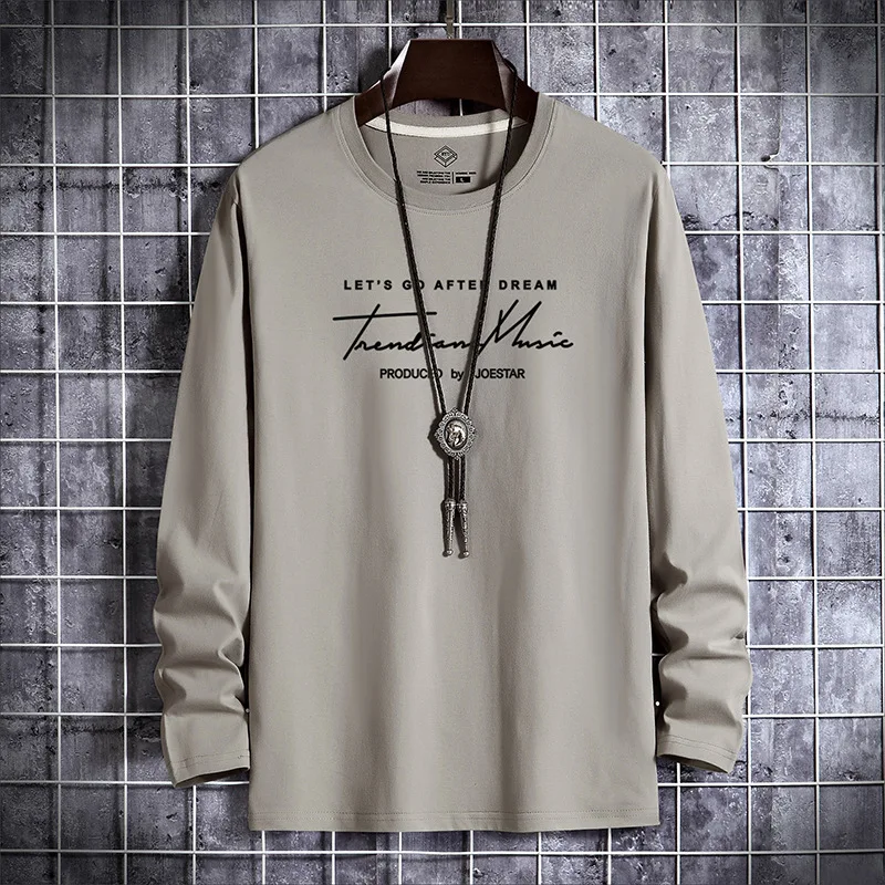 Футболка мужская с принтом букв 100% хлопок осень