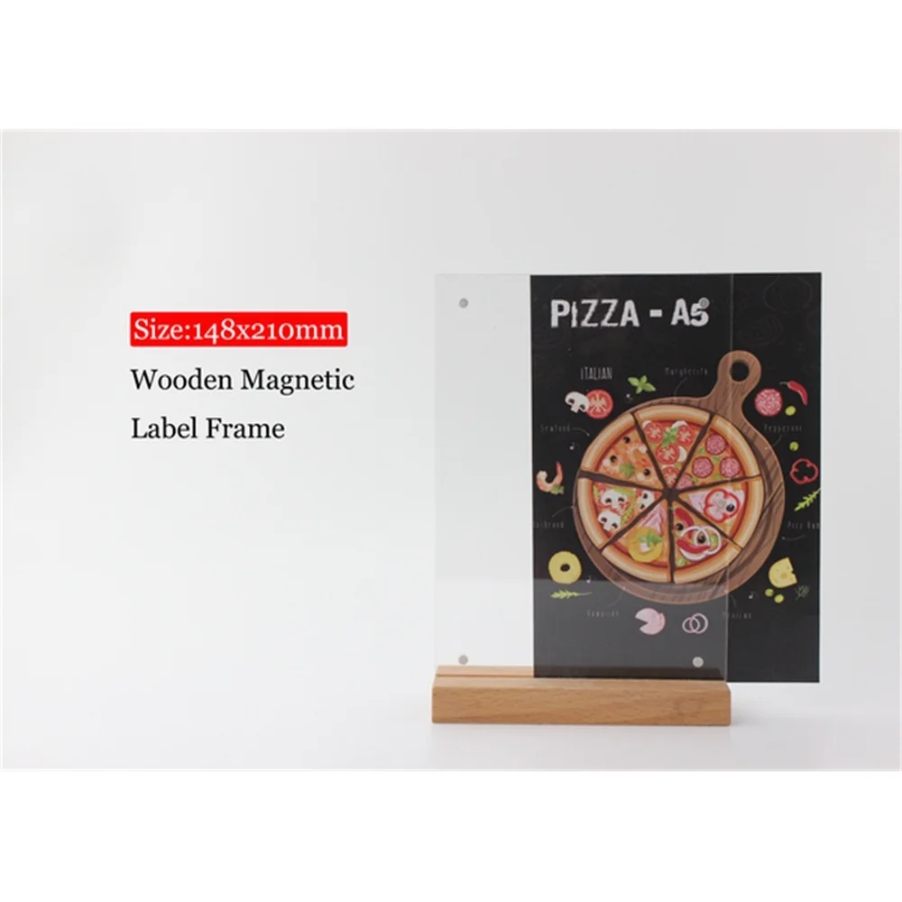 A5 деревянная подставка для баннеров таблиц вывесок меню рекламная рамка