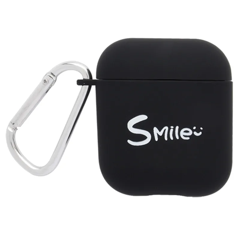 6 OTTWN For Apple Airpods 1 2 Silicone Case PC Cute Smiley Face Simple Earphone Hard Case Protection Portable Earphone Case Scrub - Цвет: 6