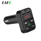 Автомобильный комплект, Беспроводная Громкая связь, Bluetooth-совместимый FM-передатчик, ЖК-дисплей, MP3-плеер, 2,1 А, автомобильные аксессуары, Автомобильный FM-модулятор