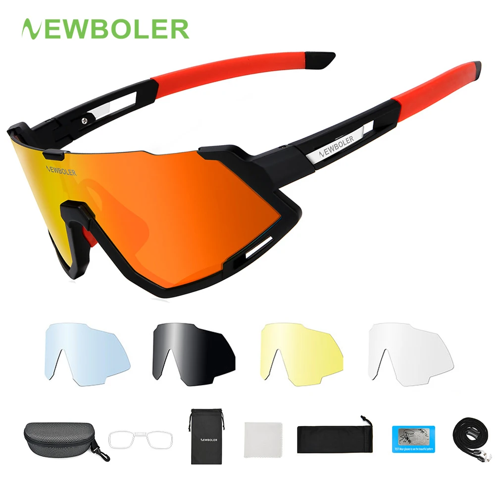 

Man Cycling Sunglasses 5 Lens V400 Women MTB Bike Glasses Running Fishing Eyewears Sports Polarized Bicycle Cycling Glasses