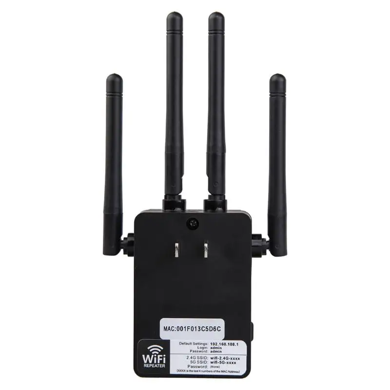 2 4G/5G Беспроводной Wi Fi ретранслятор маршрутизатор двухдиапазонный 1200 Мбит/с
