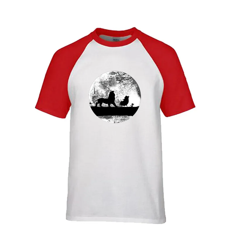 Мужские футболки путешествие в kinghood Король Лев hakuna matata Тимон синба Пемба без