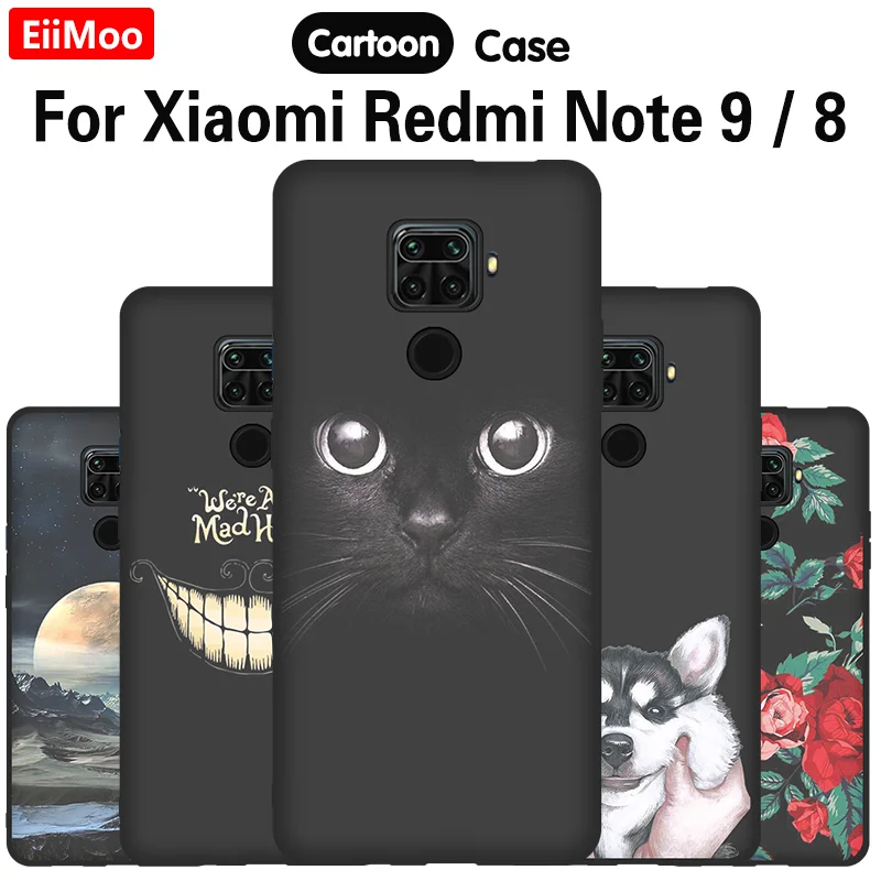 Силиконовый чехол EiiMoo для телефона Xiaomi Redmi Note 9 8 задняя крышка Xiomi 64 ГБ | Мобильные