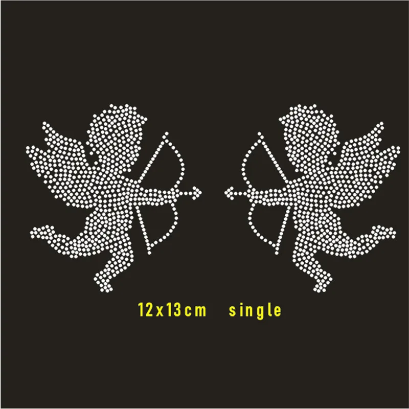 Стразы с горячей фиксацией Angel наклейки со стразами под заказ термопатчи для