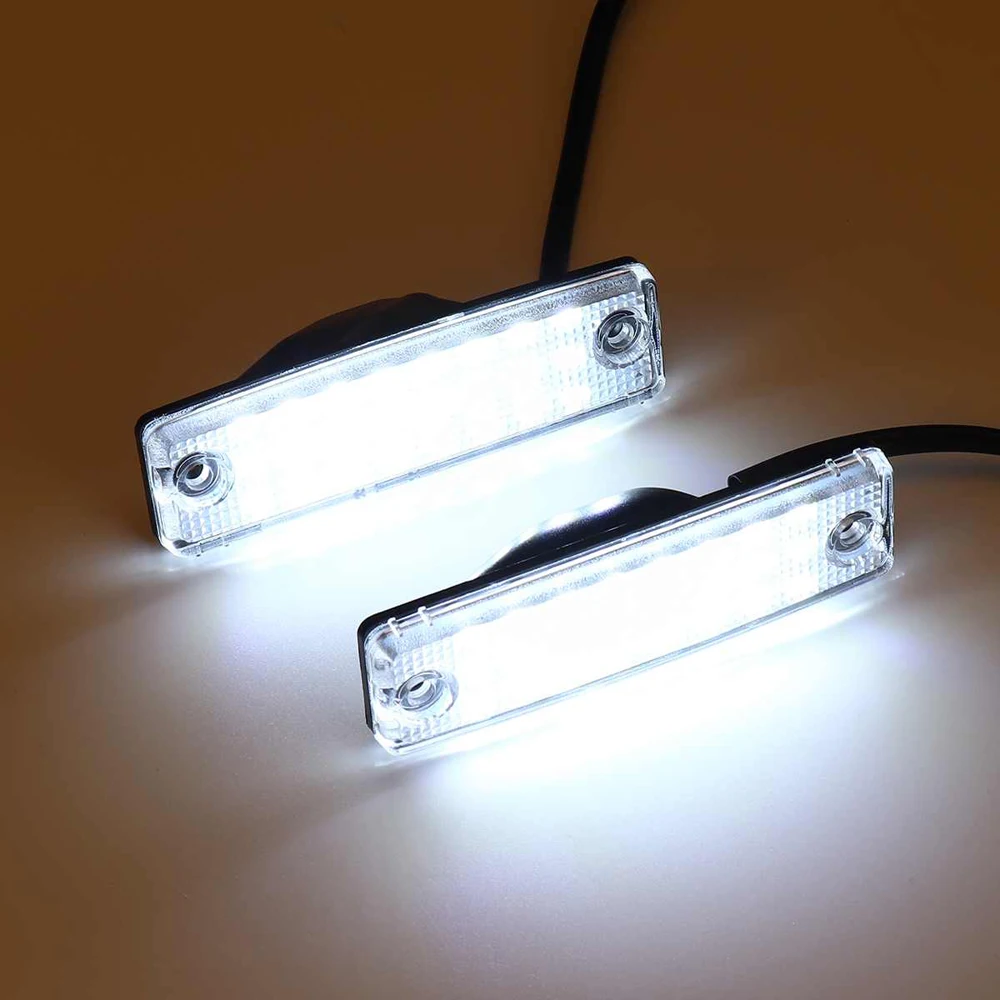 2 шт. для Toyota 4Runner 1996-2020 Sequoia 2008-2019 белый светодиодный светильник номерного знака