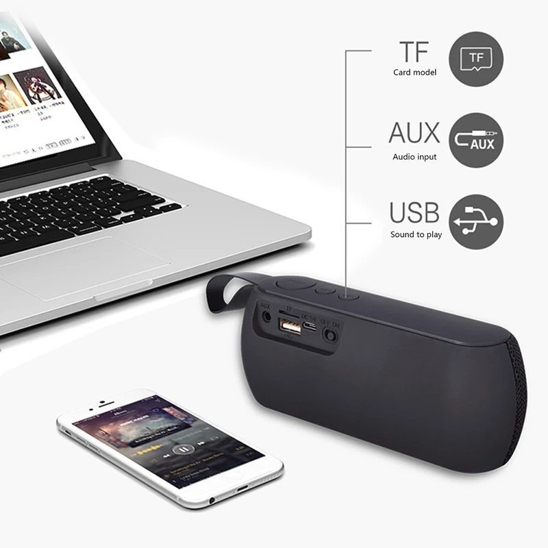 Bluetooth-Колонка Беспроводная портативная с поддержкой USB AUX TF-карты | Электроника